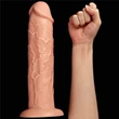Kép 8/11 - Lovetoy - 11'' Realistic Long Dildo - rögzíthető, élethű dildó (28cm) - natúr