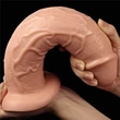 Kép 10/11 - Lovetoy - 11'' Realistic Long Dildo - rögzíthető, élethű dildó (28cm) - natúr