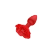 Kép 3/18 - B-Series Cuta - Rose Rotating Anal Plug - 10 funkciós, rózsa alakú, wireless análdugó (USB) - piros 