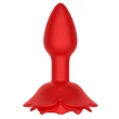 Kép 4/18 - B-Series Cuta - Rose Rotating Anal Plug - 10 funkciós, rózsa alakú, wireless análdugó (USB) - piros 