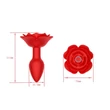 Kép 8/18 - B-Series Cuta - Rose Rotating Anal Plug - 10 funkciós, rózsa alakú, wireless análdugó (USB) - piros 