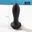 Kép 3/11 - B - Series Cute - Lighting Anal Plug - Up&amp;Down funkciós, wireless, világító análdugó (USB) - fekete