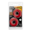 Kép 1/4 - Blush - Stay Hard Donut Rings Oversized - extra vastag péniszgyűrű duó (piros)