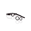 Kép 1/2 - Calexotics - Open Ring Gag - szájkarika cserélhető gyűrűkkel (3db/cs) - fekete