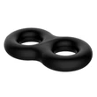 Kép 4/6 - Crazy Bull - Super Soft Silicone - vastag, szilkon pénisz és heregyűrű (fekete)