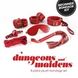 Kép 12/12 - Crushious - Dungeons &amp; Maiden BDSM Kit - prémium BDSM szett (7db/cs) - piros