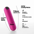 Kép 6/7 - Crushious - Imoan Rechargeable Vibrating Bullett Pink - újratölthető vibrációs golyó (USB) - pink