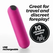 Kép 1/7 - Crushious - Imoan Rechargeable Vibrating Bullett Pink - újratölthető vibrációs golyó (USB) - pink