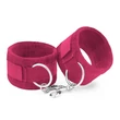Kép 5/6 - Crushious - Tough Love Velcro Handcuffs with Extra 40cm Chain - állítható csuklópánt 40 cm-es lánccal (pink)