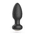 Kép 2/11 - Crushious - Twister Rotating Anal Plug with RC - wireless, rotációs vibráló análdugó (USB) - fekete