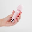 Kép 7/10 - Crushious - Wanda Mini Rechargeable Wand - 10 funkciós mini masszírozó vibrátor (pink)