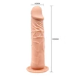 Kép 5/5 - Debra - Barbara Calvin 7.8&quot; Dildo with Suction Cup - rögzíthető, élethű dildó (20cm) - testszín