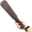 Kép 6/15 - Lovetoy - 15'' Rebellion Reign Love Paddle - díszített műbőr paskoló (barna/fekete)