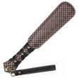 Kép 8/15 - Lovetoy - 15'' Rebellion Reign Love Paddle - díszített műbőr paskoló (barna/fekete)