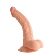 Kép 3/3 - Nmc - Sexxbian 7.5&quot; Vibrating Dong &amp; Harness - felcsatolható, távirányítású, élethű dildó hámmal