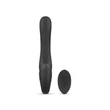 Kép 4/13 - No-Parts - Avery Strapless Strap-On Vibrating Dildo - pánt nélküli, dupla végű, wireless párvibrátor csiklóizgatóval (USB) - fekete