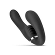 Kép 8/13 - No-Parts - Avery Strapless Strap-On Vibrating Dildo - pánt nélküli, dupla végű, wireless párvibrátor csiklóizgatóval (USB) - fekete