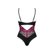 Kép 6/7 - Obsessive - Rosenty - csipkével díszített, virág motívumos body (M/L)