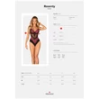 Kép 7/7 - Obsessive - Rosenty - csipkével díszített, virág motívumos body (M/L)