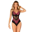 Kép 1/7 - Obsessive - Rosenty - csipkével díszített, virág motívumos body (M/L)