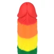 Kép 2/7 - Outlet - 7&quot; Prider Dildo - rögzíthető, rugalmas, élethű dildó (multicolor)