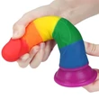Kép 5/7 - Outlet - 7&quot; Prider Dildo - rögzíthető, rugalmas, élethű dildó (multicolor)
