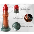 Kép 5/6 - Passion Labs - Dildo Chinese Dragon cu Ventuza - sárkány alakú, rögzíthető dildó (19cm) - zöld/piros