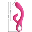 Kép 10/11 - Pretty Love - Fritz - 12 funkciós csiklóizgató és G-pont vibrátor (USB) - pink