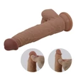 Kép 6/11 - Pretty Love - Jonathan 8,3'' Vibrating Dildo - 3 rezgési és toló funkciós, rögzíthető, távirányítású dildó (USB) - barna