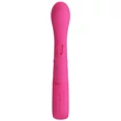 Kép 2/11 - Pretty Love - Novak - 12 funkciós G-pont vibrátor nyuszifüles csiklóizgatóval (USB) - pink