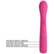 Kép 8/11 - Pretty Love - Novak - 12 funkciós G-pont vibrátor nyuszifüles csiklóizgatóval (USB) - pink