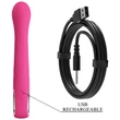 Kép 9/11 - Pretty Love - Novak - 12 funkciós G-pont vibrátor nyuszifüles csiklóizgatóval (USB) - pink
