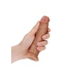 Kép 5/7 - RealRock - Curved Realistic Dildo with Suction Cup 6&quot; - rögzíthető, felcsatolható, élethű G-pont dildó (15,5cm) - testszínű