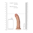 Kép 7/7 - RealRock - Curved Realistic Dildo with Suction Cup 6&quot; - rögzíthető, felcsatolható, élethű G-pont dildó (15,5cm) - testszínű