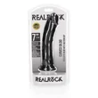 Kép 2/7 - RealRock - Curved Realistic Dildo with Suction Cup 7&quot; - rögzíthető ,élethű G-pont dildó (20cm) - fekete