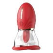 Kép 4/4 - Realov - Adoramor Magic Tongue Pleasure - 6 szívó és 6 nyalogató funkciós csiklóizgató vibrátor (USB) - piros