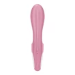 Kép 3/6 - Satisfyer - Air Pump Bunny 2 - prémium, 12 funkciós, tágítható csiklóizgató és G-pont vibrátor (USB) - halvány-piros