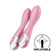 Kép 5/5 - Satisfyer - Air Pump Vibrator 2 - prémium, 12 funkciós, tágítható G-pont vibrátor (USB) - halvány-piros
