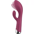 Kép 5/9 - Satisfyer - Spinning Rabbit 1 - prémium, 12 vibrációs és 5 rotáció funkciós csiklóizgató és G-pont vibrátor (USB) - vörös