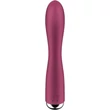 Kép 7/9 - Satisfyer - Spinning Rabbit 1 - prémium, 12 vibrációs és 5 rotáció funkciós csiklóizgató és G-pont vibrátor (USB) - vörös