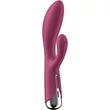 Kép 8/9 - Satisfyer - Spinning Rabbit 1 - prémium, 12 vibrációs és 5 rotáció funkciós csiklóizgató és G-pont vibrátor (USB) - vörös