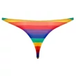 Kép 5/5 - Svenjoyment - Men's Thong Rainbow - szivárvány színű férfi tanga (L)