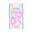 Kép 2/4 - ToyJoy - Furry Fun Cuffs - fém bilincs rózsaszín plüss bevonattal 