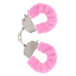 Kép 1/4 - ToyJoy - Furry Fun Cuffs - fém bilincs rózsaszín plüss bevonattal 