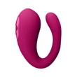 Kép 4/10 - Vive - Yoko - prémium, 3 motoros, 10 funkciós csiklóizgató vibrátor kétágú nyulvánnyal (USB) - pink