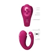 Kép 6/10 - Vive - Yoko - prémium, 3 motoros, 10 funkciós csiklóizgató vibrátor kétágú nyulvánnyal (USB) - pink