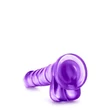 Kép 4/5 - Blush - B Yours - Sweet' n Hard 4 - rögzíthető, élethű herés dildó (lila)