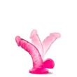 Kép 3/5 - Blush - Naturally Yours 4&quot; - rögzíthető, zselés, élethű, mini G- és P-pont dildó (pink)