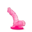 Kép 4/5 - Blush - Naturally Yours 4&quot; - rögzíthető, zselés, élethű, mini G- és P-pont dildó (pink)