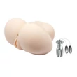 Kép 11/11 - Debra - Nature Skin Masturbator - élethű vagina és ánusz maszturbátor dupla wired vibrotojással (natúr)